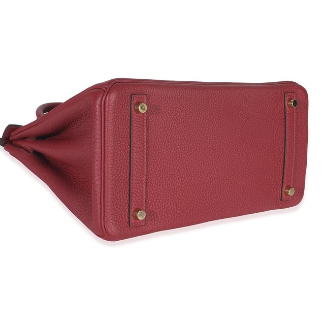 Rouge Grenat Togo Birkin 30 GHW For Sale In New York - Image 6 of 9