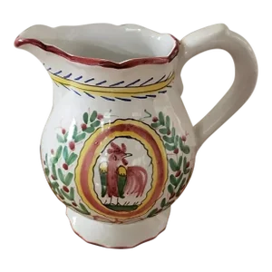 1983 Sigma the Taste Setter Coq De Stasbourg Ceramic Pitcher by Sigma, Made in Italy