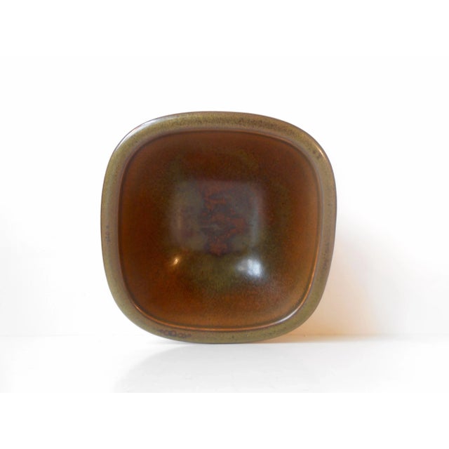 Mid-Century Modern Solfatara Stoneware Bowl Model 5177 by Valdemar Petersen for Bing & Grøndah, 1950s For Sale - Image 3 of 8