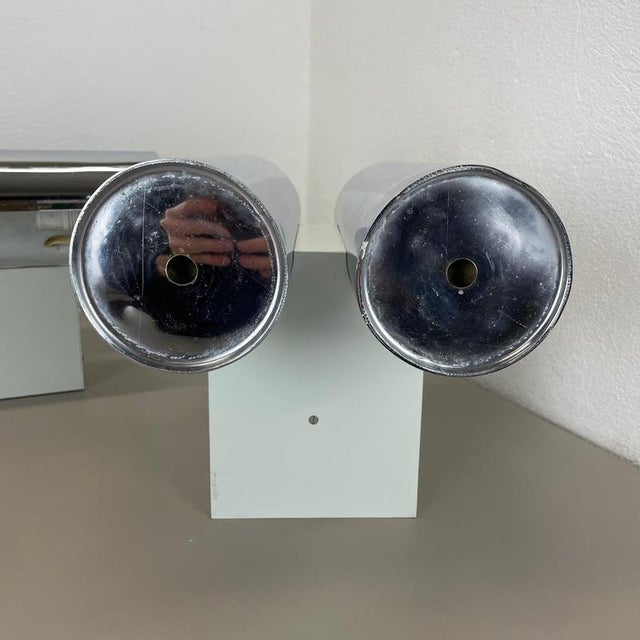 Modern German Space Age Chromed Wall Lights, 1970s, Set of 2 For Sale - Image 13 of 18