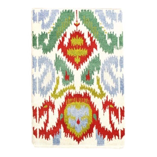 Pasargad DC Multi Color Ikat Design Rug For Sale