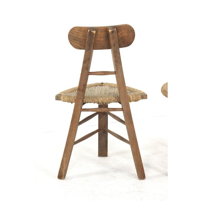 Brutalist Tripod Chairs, Set of 2 For Sale - Image 17 of 18