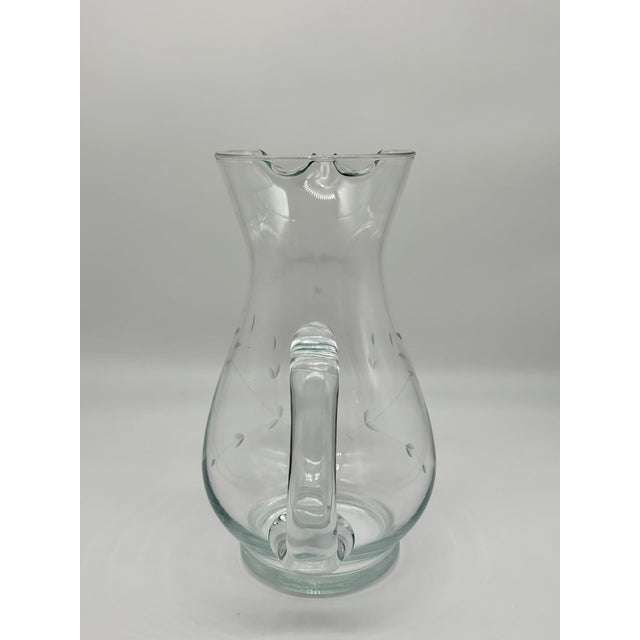 Mid-Century Modern Vintage Princess House 72 Ounce Pitcher for Bar/Juice/Water, Heritage Pattern For Sale - Image 3 of 8