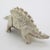 Metal Vintage Italian Handmade Genuine Sterling Silver 925 Stegosaurus Dinosaur Sculpture Rare Solid Figurine For Sale - Image 7 of 11