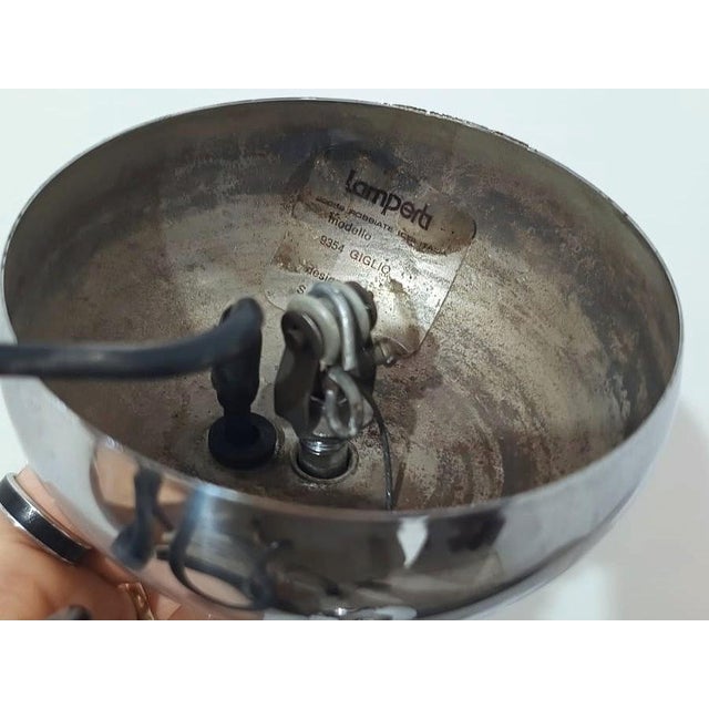 Murano Glass Giglio Double Dome Pendant Lamp by Lamperti, 1970s For Sale - Image 9 of 11