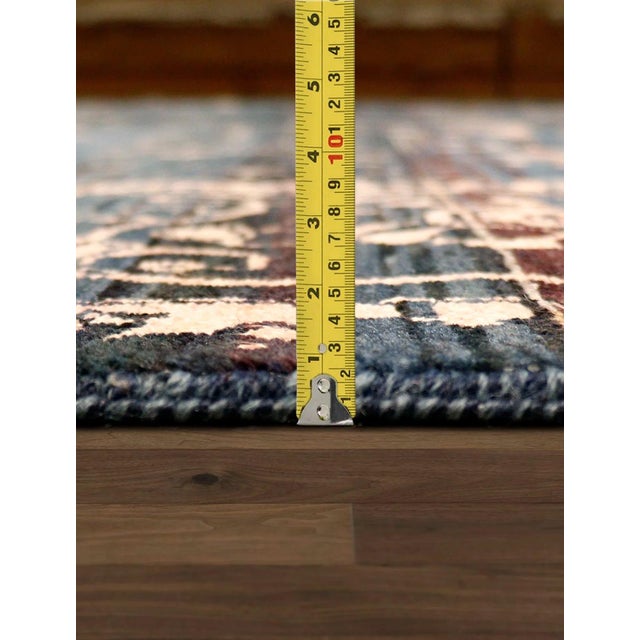 Pasargad Home Transitiona Blue Area Rug-10' 0" X 14' 0" For Sale In New York - Image 6 of 7