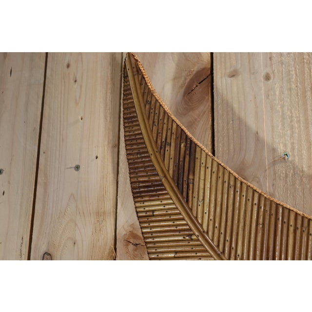 Rattan Mirror from Vivai Del Sud, 1970 For Sale - Image 4 of 8