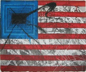 Saber Rebel Flag, 2010, La Graffiti Artist