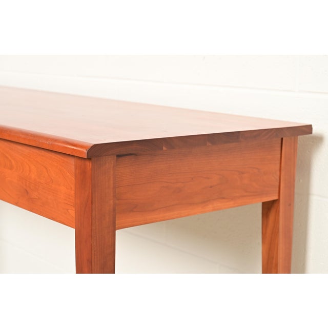 Harden Furniture Arts and Crafts Shaker Solid Cherry Wood Console Table For Sale In South Bend - Image 6 of 12