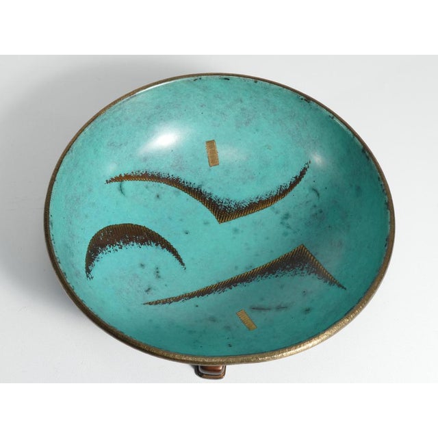 Art Deco Dinanderie Ikora Bowl by WMF, Germany, 1930s For Sale - Image 17 of 18