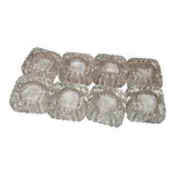 Vintage Set Cambridge Crystal Salt Cellars For Sale