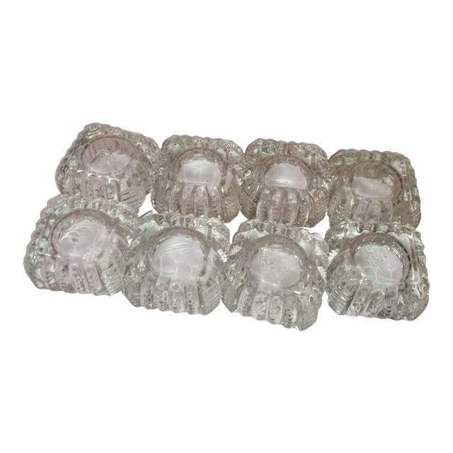 Vintage Set Cambridge Crystal Salt Cellars For Sale