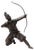 Japanese Bronze Figure of Samurai Archer, 1800s For Sale