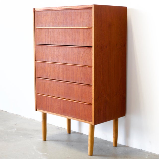 Dimensions: 24 5/8” L x 14 1/2” D x 41” H Origin: Denmark Designer: Unknown Manufacturer: Unknown Year: ca 1950s...
