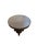 Sculptural Suar Wood Round Table, Espresso Finish For Sale - Image 4 of 5