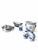 Late 20th Century Vintage Dutch Blue and White Delft-Style Ceramic Pottery Set of 7 For Sale - Image 5 of 11
