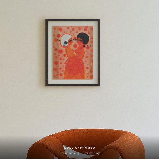 Frédéric MENGUY (1927–2007) 1975 - Les Angéliques - l'étreinte Year: 1975 Medium: lithograph Support: Arches paper Sheet...