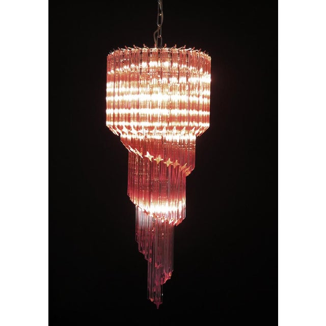 Murano Glass Prism Chandelier, 1990s For Sale - Image 11 of 15