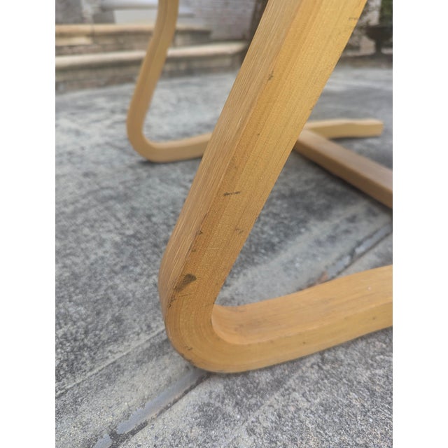 Thonet Mid Century Modern Thonet Bentwood Vinyl Cantilever Arm Chair For Sale - Image 4 of 15