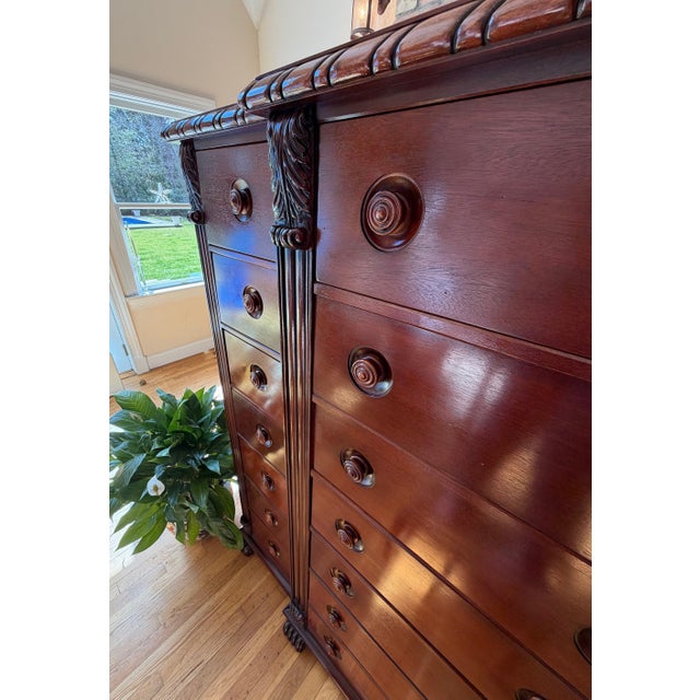 Brown Ralph Lauren Monumental Mahogany Estate Chest of Drawers, Dresser For Sale - Image 8 of 18