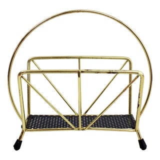 Vintage Brass & Metal Letter Holder, 1970s For Sale