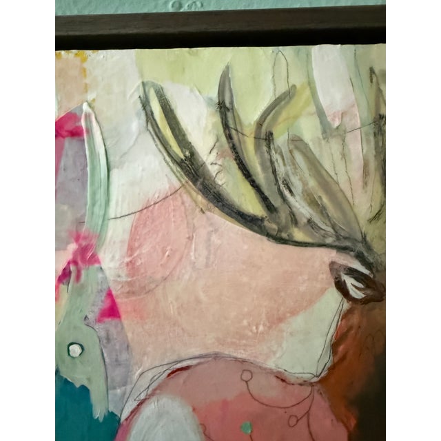 “Pink Elk” by LWren Walraven For Sale - Image 4 of 11