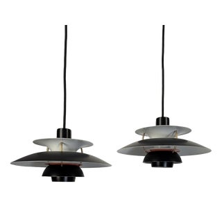 PH 5 Mini Black Friday Pendant Lights by Poul Henningsen for Louis Poulsen, Set of 2 For Sale