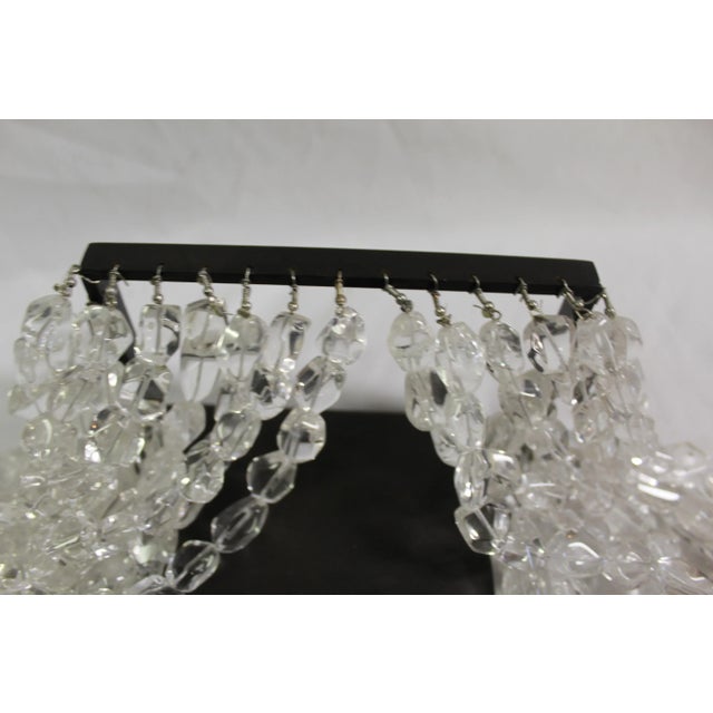 Mid-Century Modern 1990s Rock Crystal Sconces - a Pair For Sale - Image 3 of 7