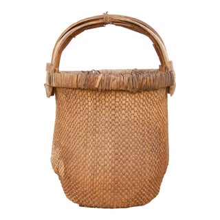 Antique Chinese Vegetable Basket For Sale