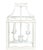 Soft White & Gold Lantern - Medium, 18.5" For Sale - Image 4 of 4