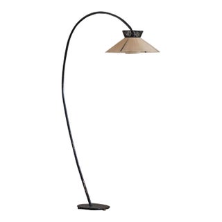 French Mid-Century Swan Neck Floor Lamp Made in the 1960s For Sale