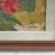 Oil on board of flowers signed by F. Gamberini, 1950s - 1960s.