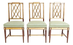 Neoclassical Dining Room Chairs, Late 18th Century, Set of 3