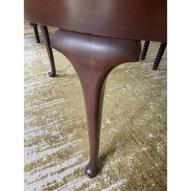 Vintage Queen Anne Round Dining Table Chairish