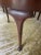 Vintage/antique Mahogany Queen Anne round dining table, Veneer top, cabriole legs, with pad feet, and round 3 “ apron...