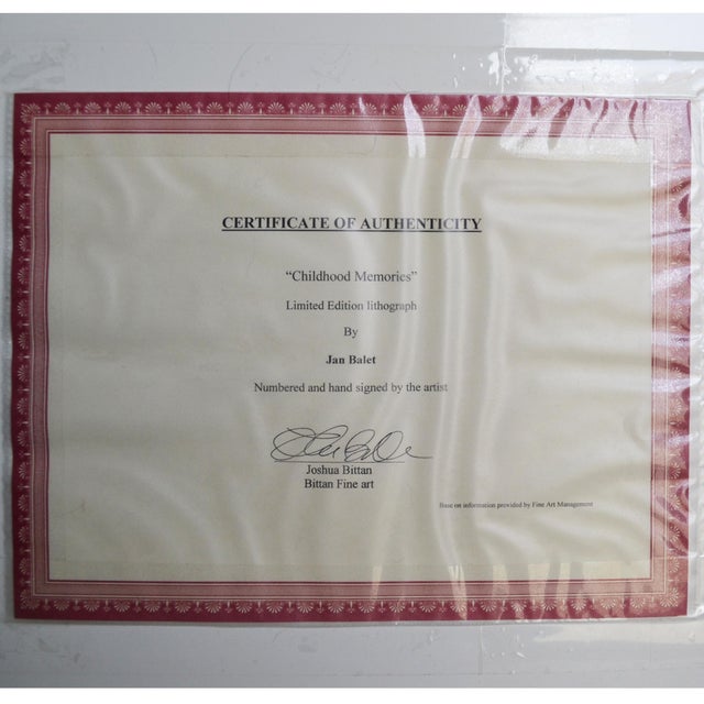 Limited Edition "Childhood Memories" Lithograph by Jan Balet For Sale - Image 4 of 5