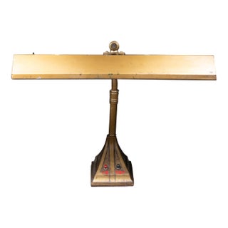 Antique Bronze Finish Desk Lamp c.1940 For Sale
