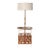 Vintage Floor Lamp With Table and Magazine Rack For Sale