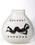 Off-white Cameo Art Glass Vase Att. To Fellerman and Raabe C. 1990's For Sale - Image 8 of 13