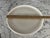 1940s Vintage Milk Glass Footed Cake Plate With Red Detailing For Sale - Image 5 of 6