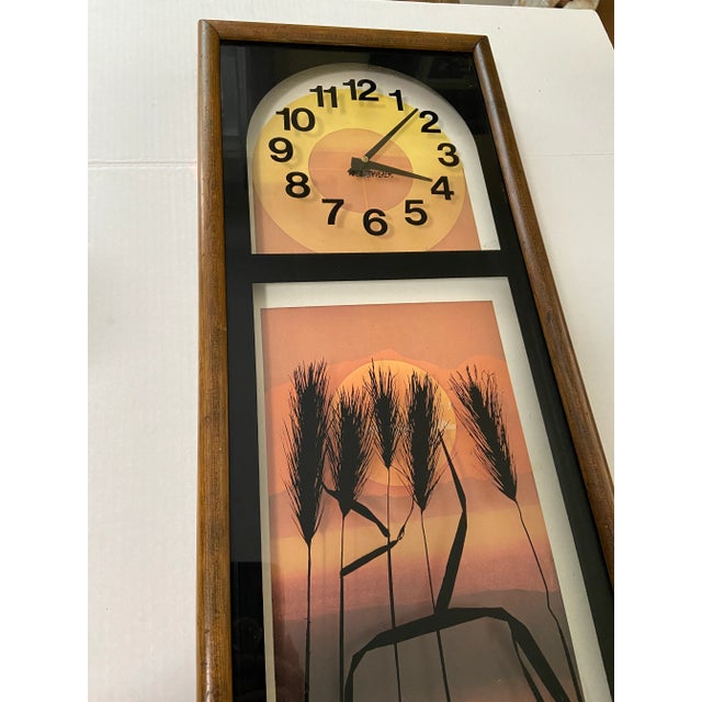 Mid 20th Century Wall Click By Virgil Trasher Battery operated Does work New battery included Dated 1974