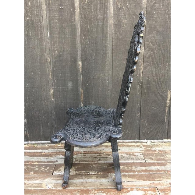 1800sly Carved Green Man Chair Chairish