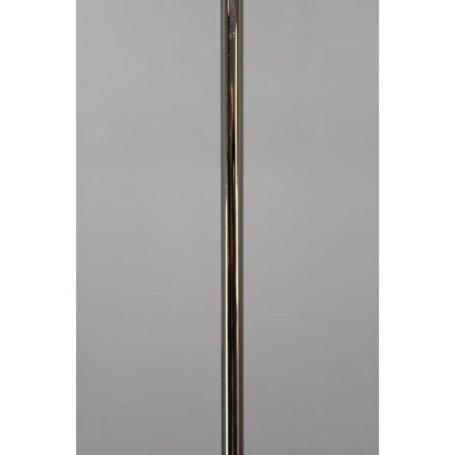 Art Deco Chrome and Opaline Glass Chandelier from Napako, 1930s For Sale - Image 9 of 14