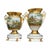 Empire-Style Gilt Porcelain Landscape Vases With Paw Feet — Set of Two For Sale - Image 4 of 6