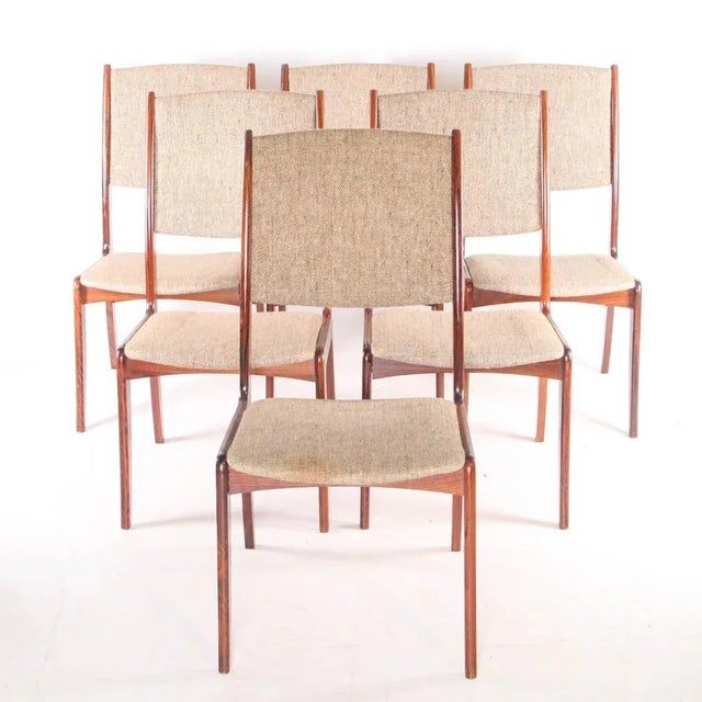 Vintage Rosewood Chairs, 1970s, Set of 6 For Sale - Image 12 of 12