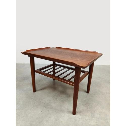 1960s Vintage Scandinavian Teak Coffee Table from Holger Georg Jensen, 1960s For Sale - Image 5 of 8