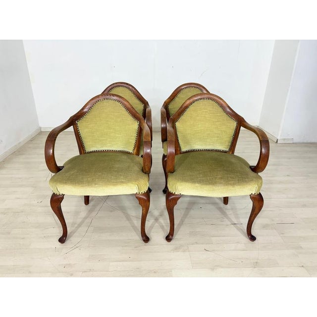 Vintage Chippendale Armchairs, Set of 4 For Sale - Image 12 of 12