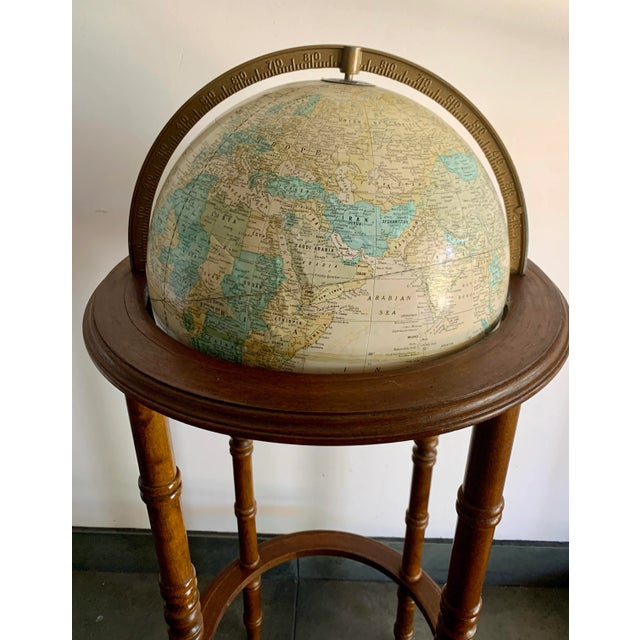 Vintage Cram's Imperial World Globe on Wooden Stand | Chairish