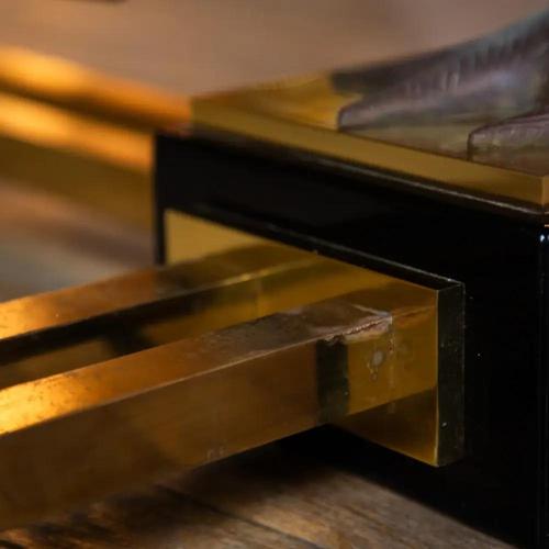 Gold Flying Horses of Gansu Coffee Table by Maison Charles For Sale - Image 8 of 12