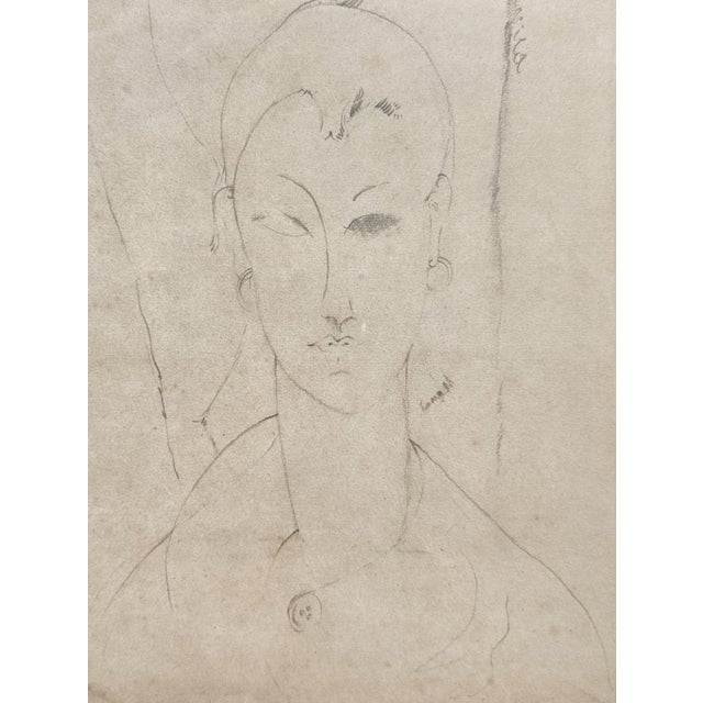 A. Modigliani, Ritratto di Donna / Portrait of a Woman, Lithograph For Sale - Image 3 of 8